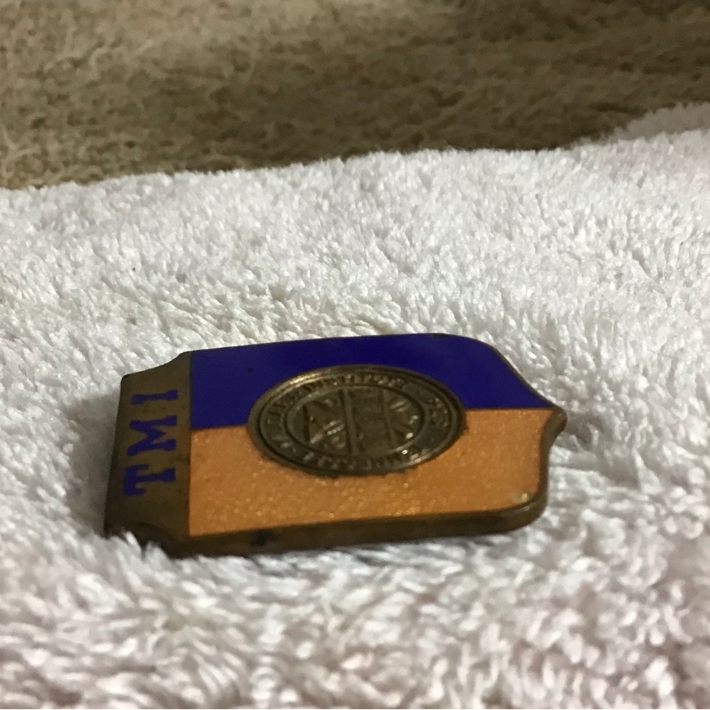 TMI Gold and Purple Shield Pin - Picture 6 of 12